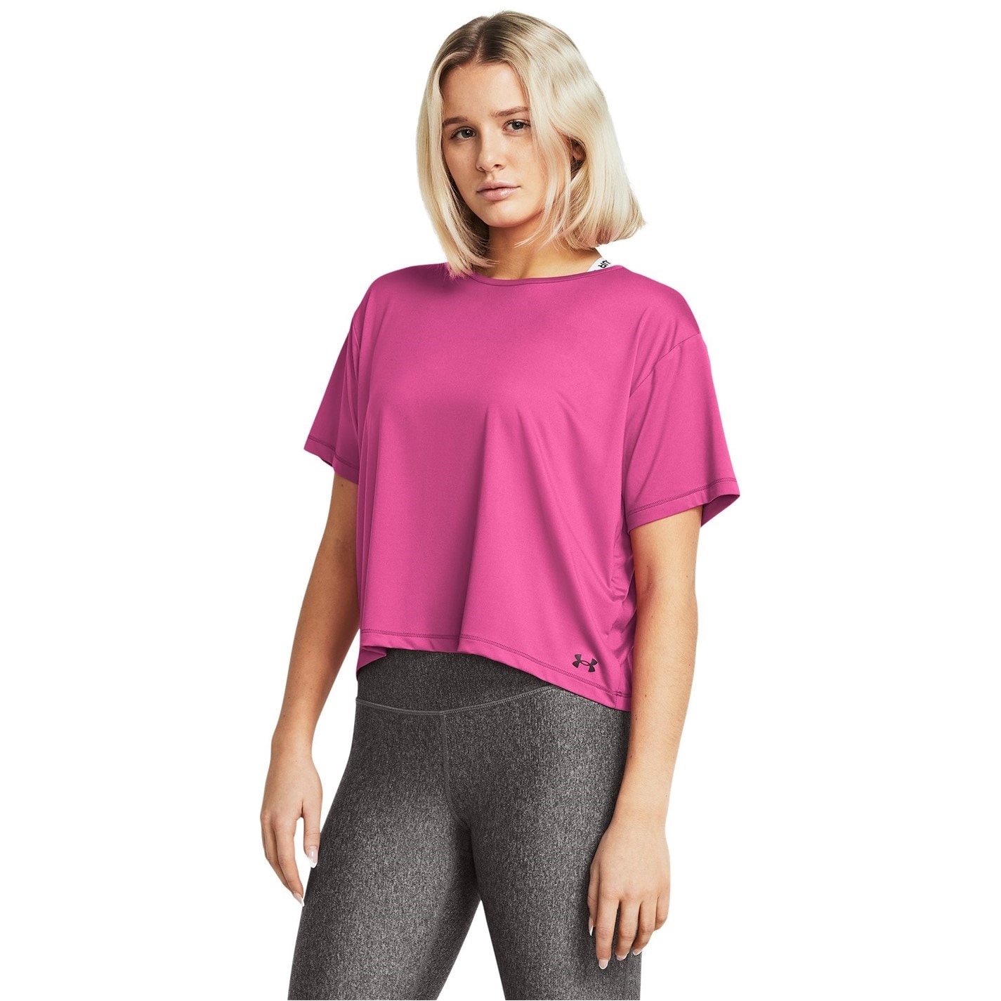 Under Armour Womens Motion Short Sleeve Sports Training Fitness Gym Performance