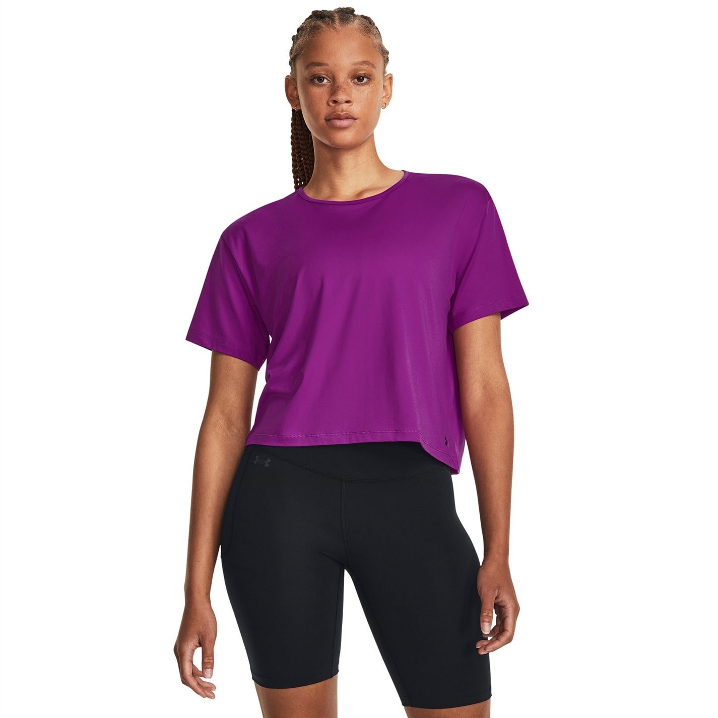 Under Armour Womens Motion Short Sleeve Sports Training Fitness Gym Performance