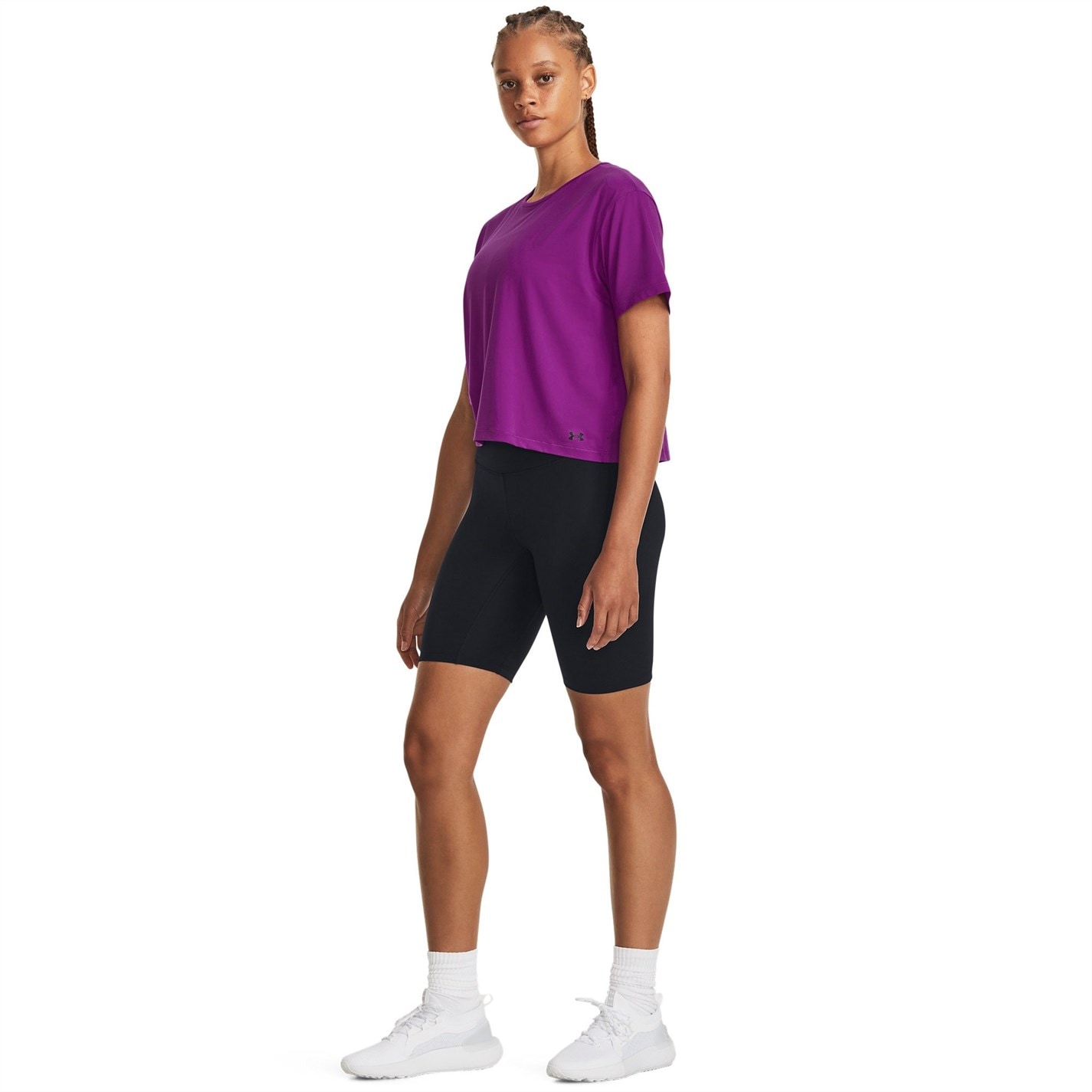 Under Armour Womens Motion Short Sleeve Sports Training Fitness Gym Performance